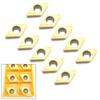 10 Stück DCMT11T308-HM JT1225 CNC Hartmetall-Wendeschneidplatten Fräser Drehbank Drehmeißel Klinge