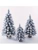 Tabletop Christmas Tree Includes Small White Wood Base for Table Desk Farmhouse Porch Christmas Decoration