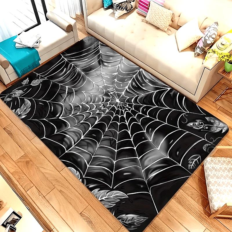 

Spider Web Pattern Kitchen Mat - Creative Non-Slip Washable Rug for Living Room Bedroom Entryway, Halloween Home Decor Floor Mat 40x60cm