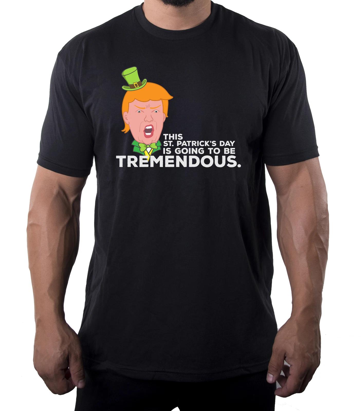 Donald Trump T-Shirts, St Patrick s Day Donald Trump Leprechaun Shirt-Tremendous 4XL