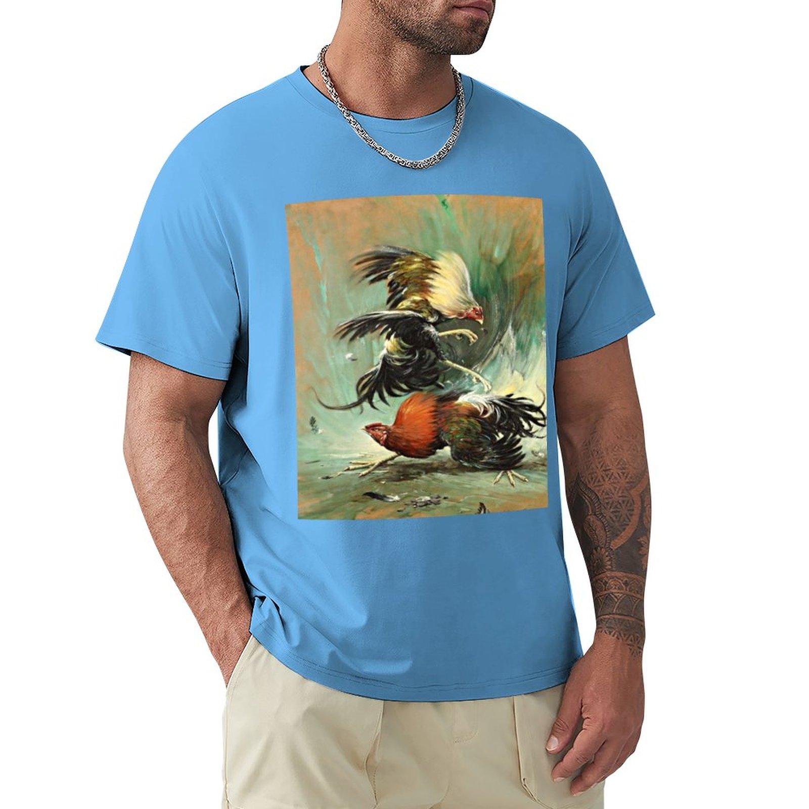 

Pelea de gallos Rooster fight cock fight TShirt sports fan tshirts blank t shirts men long sleeve t shirts S