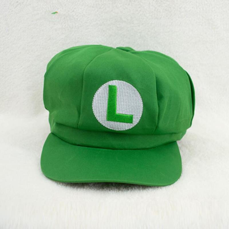 

Гра Super Mari Luigi Bros Cosplay Hat Cap Yoshi Wario Waluig Hats Carnival Halloween Party Хлопчики Дівчата Костюми Реквізит зелений