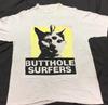 Rara Maglietta a Maniche Corte Bianca dei Butthole Surfers del 1990 Taglia S -5XL