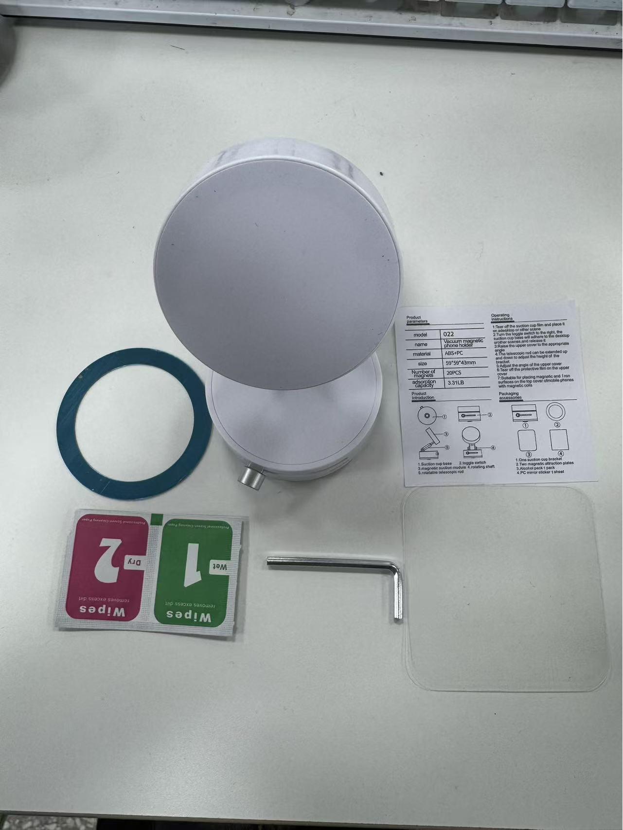 

Magnetic Phone Holder with Suction Cup: Adjustable Car Mount for Navigation