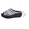 Fashion Mid Heels Women Platform Slippers Summer Wedges Leopard Shoes 2025 New Slingback Sandals Retro Flip Flops Casual Beach Sandalias