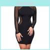 Premium Quality Women Sexy Long Sleeve Bandage Bodycon Evening Cocktail Mini Dress
