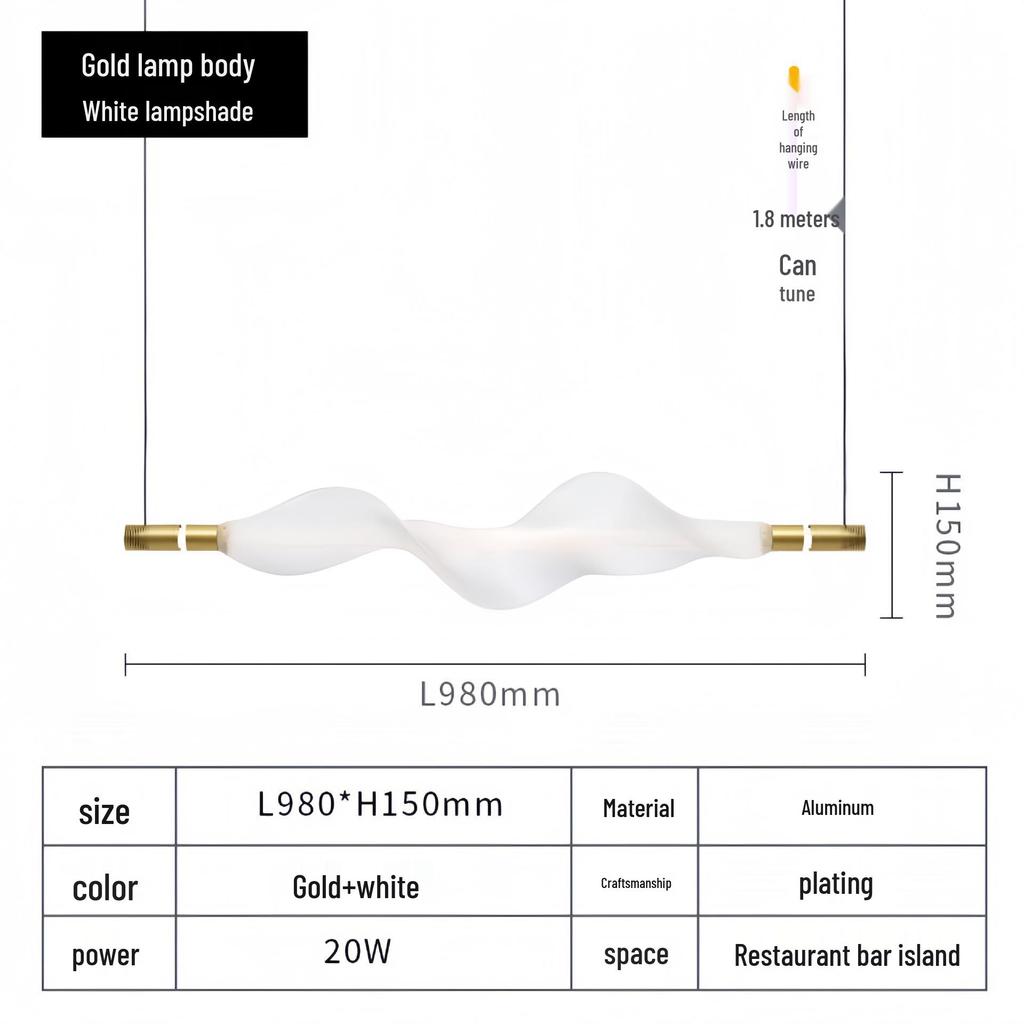 Elegant Designer Chandelier for Restaurant, Office, or Bar Counter