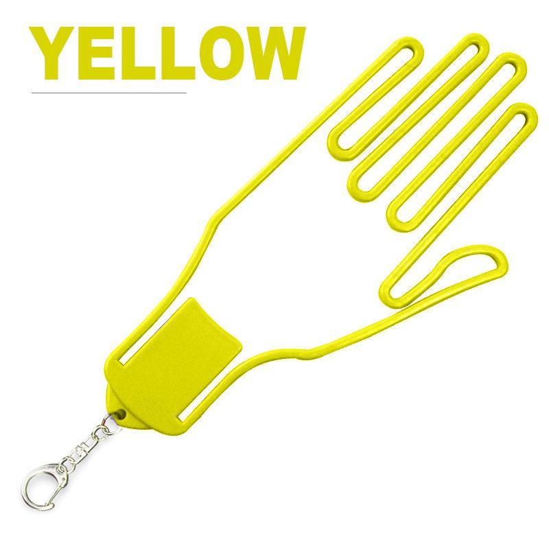 ABS Plastomer Portable Golf Glove Hanging Bracket with Backpack Carabiners Golf Anti-Sweat Glove Hard Holder