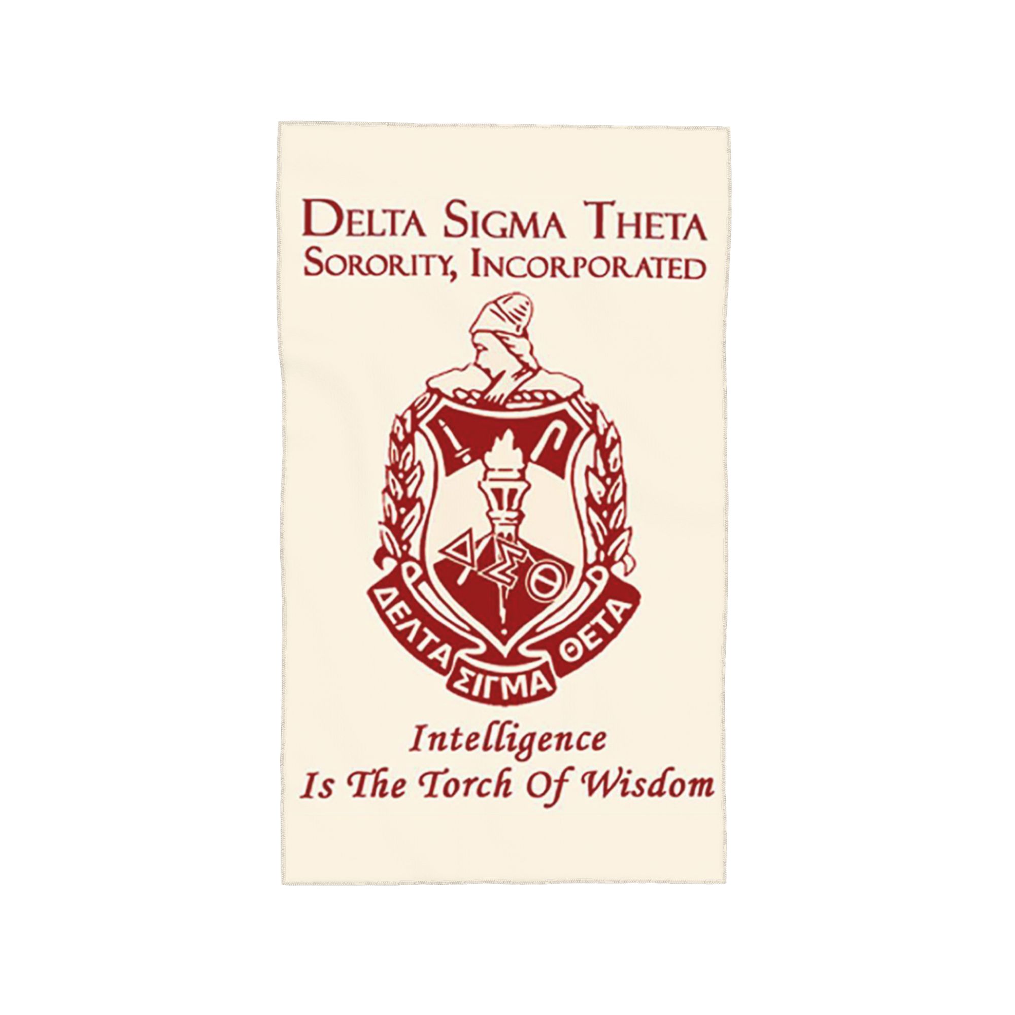 

Delta Sigma Theta Sorority Gifts Soft Face Towel Quick Dry Pool Bath Cotton Towels Absorbent W40*H60(CM)