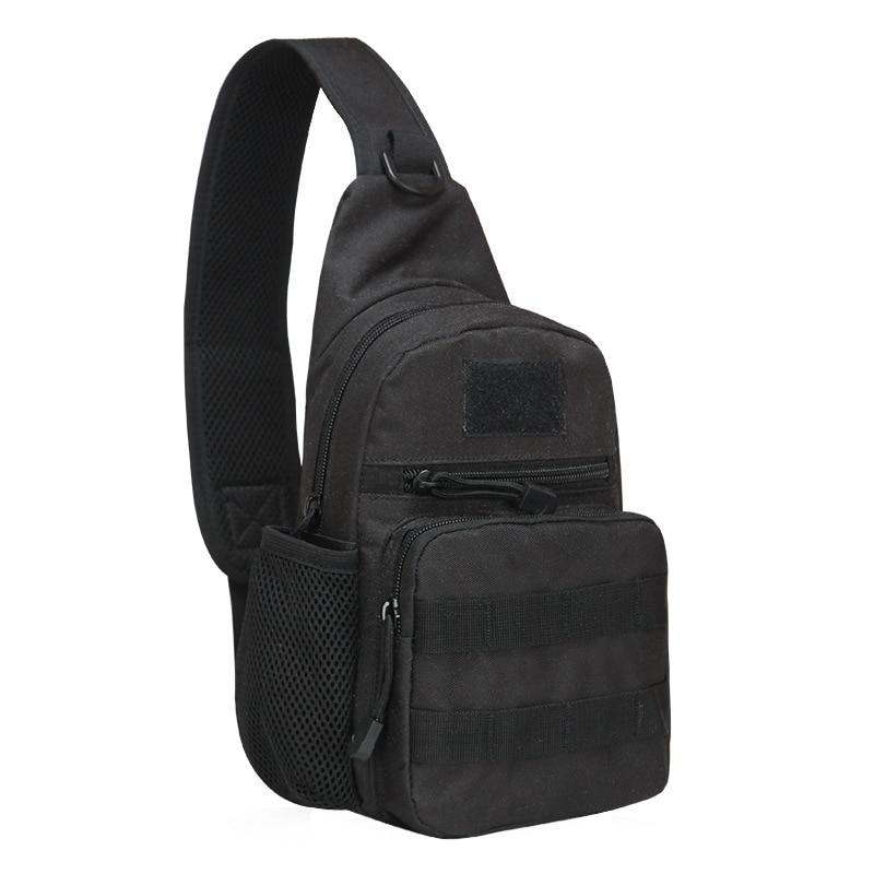 AXPTI Camping Brusttasche / Bauchtasche – Taktischer Rucksack Aus Nylon, Wasserabweisend, Mit MOLLE-System | Für Outdoor, Wandern, Angeln