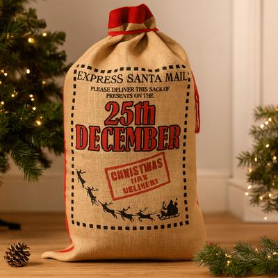 Christmas Jute Sack 76 X 55 Cm