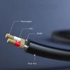 2 in 1 3.5mm To Dual 6.5mm Audio Cable Converter Mixing Console Sound Cable  Audio Accessories