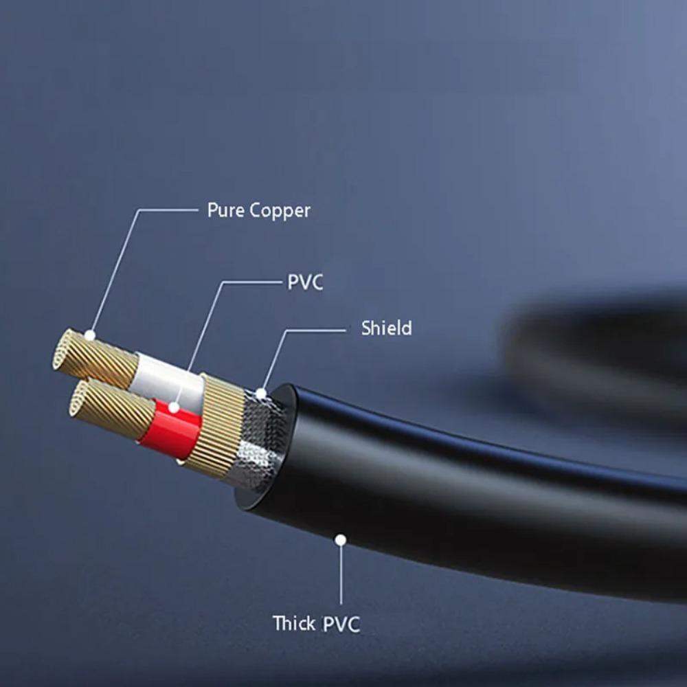 2 in 1 3.5mm To Dual 6.5mm Audio Cable Converter Mixing Console Sound Cable Audio Accessories