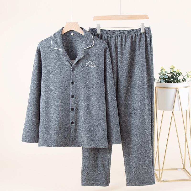 Herbstlicher Damen-Pyjama aus deutschem Samt: Langärmlig, Lange Hose, Draußen tragen, Warm, Weich, Hoher Komfort