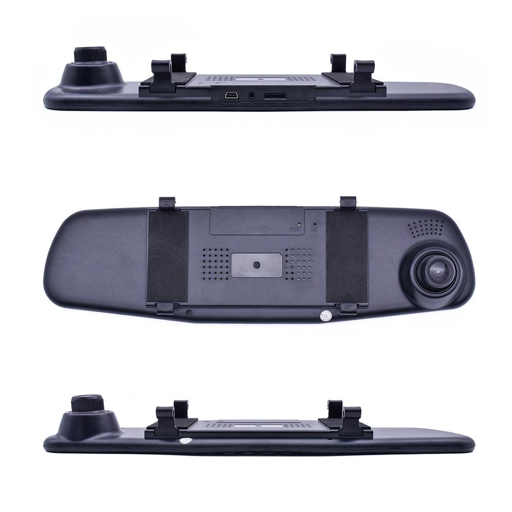 Car Dvr Camera Rearview Mirror Dash Digital Video Recorder Dual Lens Registratory Camcorder Full HD 1080P Auto 4.3 Inch