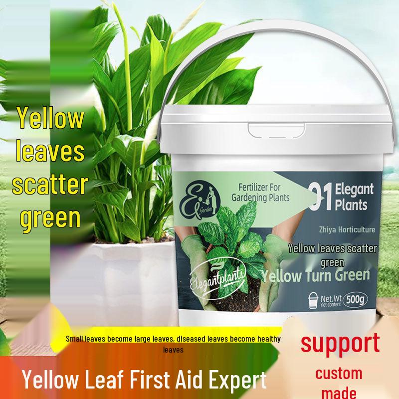 Rapid Regreening Solution: Yellow Leaf Disease Treatment for Flowers, Fruit Trees, Veggies, and General Potting to Promote Growth.