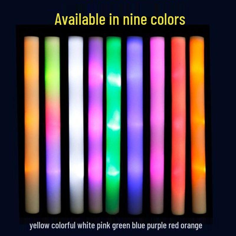 Seven-Color LED Foam Glow Stick for Concerts and Festivals