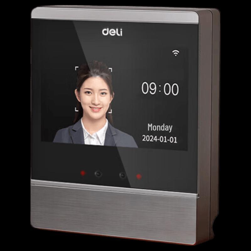 Deli DL-D2 Face Recognition Time Clock CN plug (adapter included)