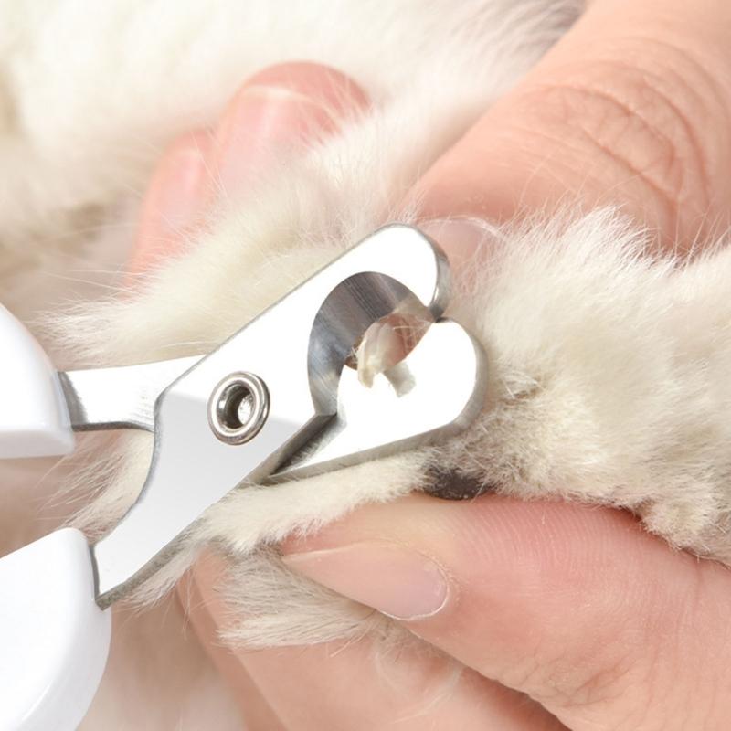 Stainless Steel Blade Pet Nail Trimmer For Small Large Dogs Cats Comfortable NonSlip Handle Grooming Kits
