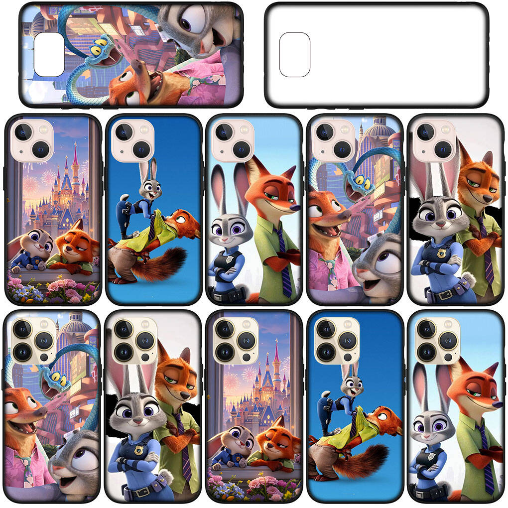 for Samsung Galaxy S25 S24 S23 iPhone 17 16 15 Xiaomi Redmi Note 14 13 12 Plus Pro Max A37 Phone Case Comics Nick Zootopias Garys 2 Judy OPPO Huawei