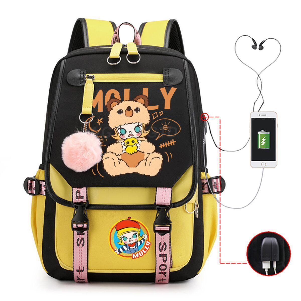 

Принт модный школьный рюкзак колледж стиль средняя школа старшеклассники большая вместимость No Specifications