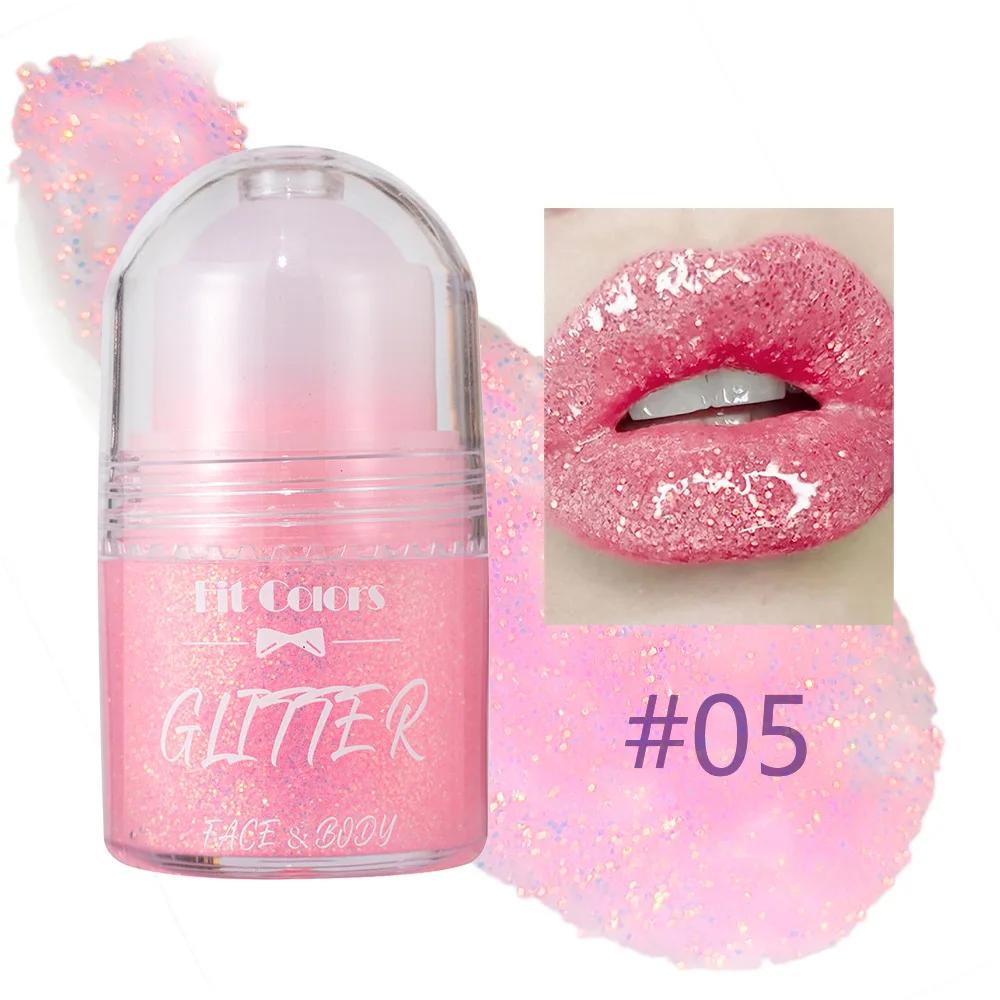 Paillettes roulantes Gel pailleté Peinture pour le visage et le corps Brillant liquide nacré Fard à paupières Illumine la scène Maquillage Décoration