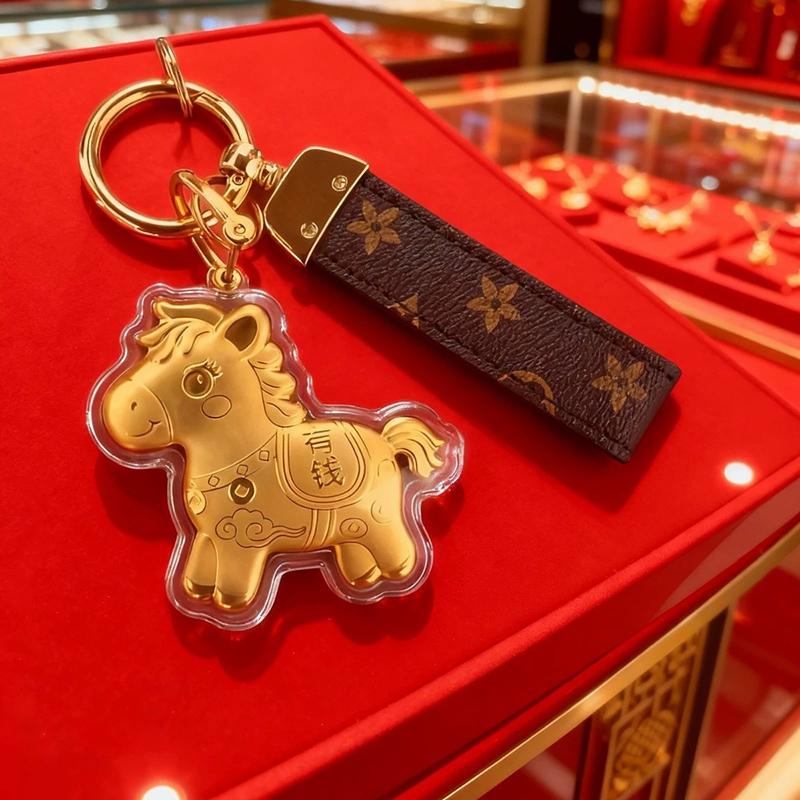 Horse Keychains New Year Party Favors Chinese New Year 2026 Decoraitons Cute Horse Keychains for Bags Holiday Gifts