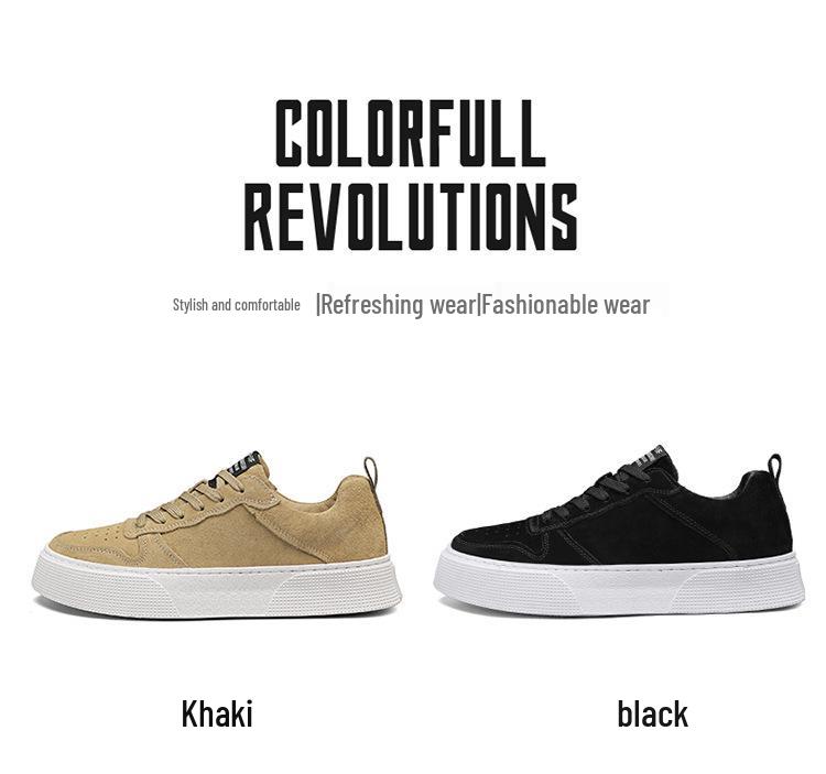Summer Men's Thick-Soled Skate Shoes - Breathable, Comfortable & Versatile Casual Sneakers