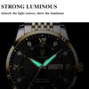 New Casual Men's Watches Stainless Steel Band Wristwatch Big Dial Quartz Clock with Luminous Waterproof Watch Business Chronograph