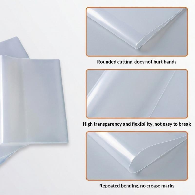 10/30 Pcs Transparent Waterproof Book Covers For Primary Middle Students Protect Textbooks