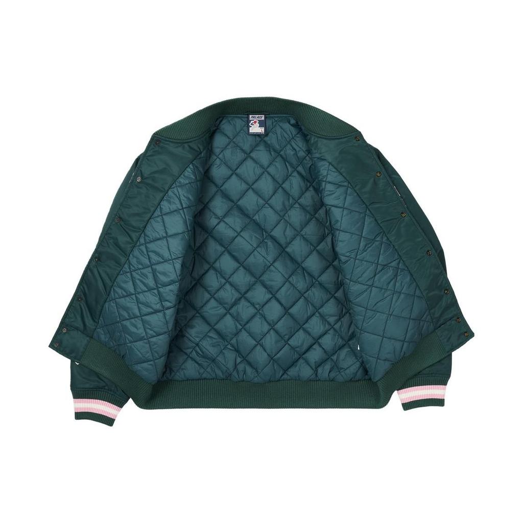 Palace Satin The Arena Jacket Green Unisex Outerwear P25JK030