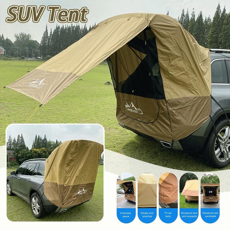 thumbnail image 2 of Car Awning Sun Shelter With Mosquito Net - Attaches To SUV/Truck, Waterproof, UV50+, 80.7"x63"x67" 2 of 11