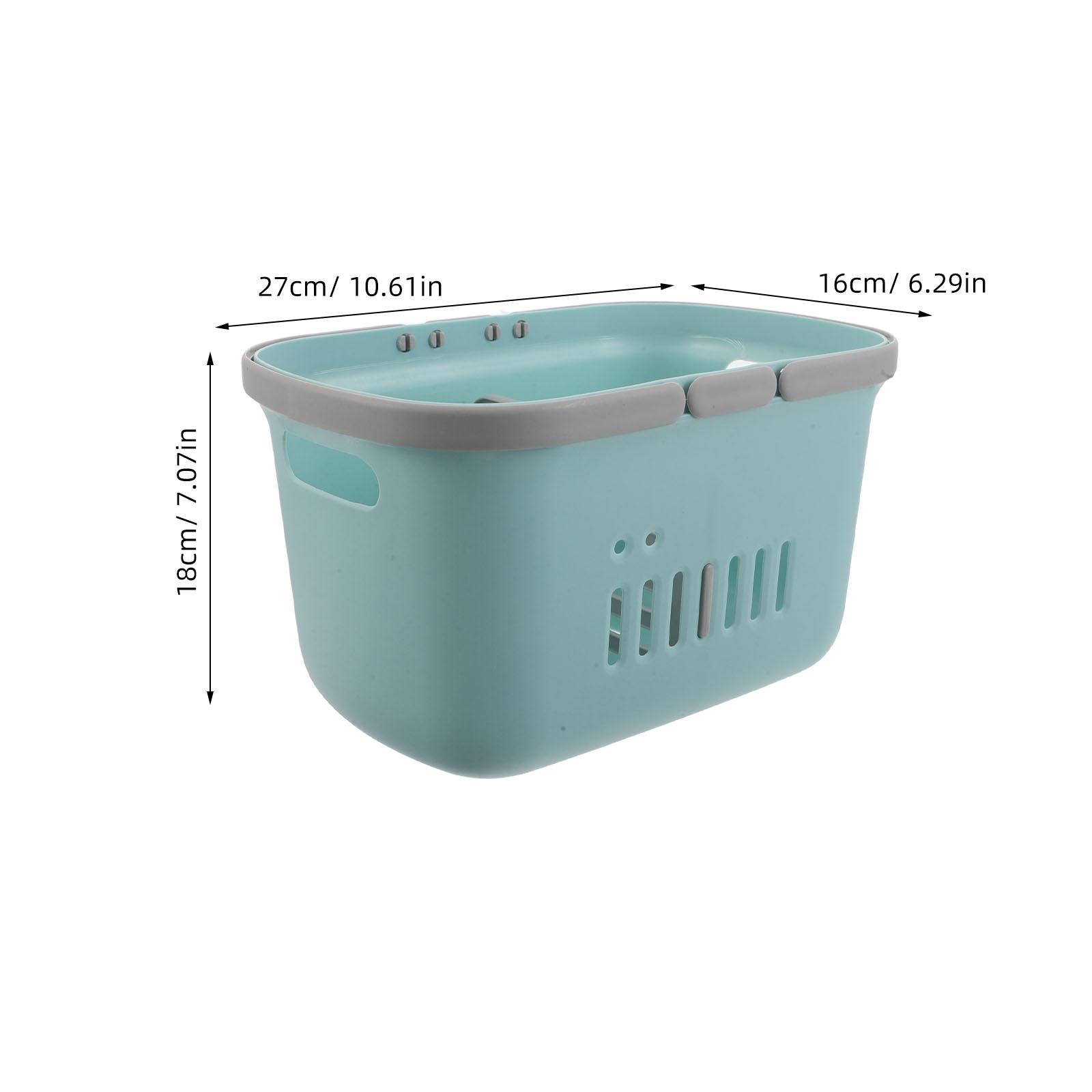 Пластиковая корзина для душа большой вместимости портативная сетчатая корзина органайзер для ванной комнаты дорожная косметичка средство для ухода за кожей синяя пластиковая корзина для душа синий 1990₽