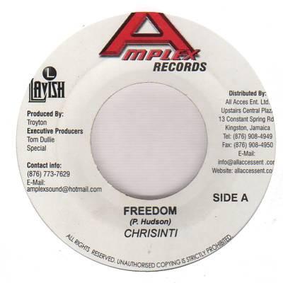 

7inch Record CHRISINTI - Freedom NONE Amplex Records Jamaica Reggae, Ska & Dub Used