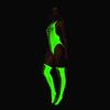 Sex underwear luminous sexy suspender net socks open-file luminous temptation transparent one-piece stockings y