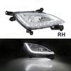For Hyundai Elantra GT I30 2012 2013 2014 2015 2016 DRL Fog Covers Daytime Running Lights Car Front Bumper Fog Lamp Assembly 12V