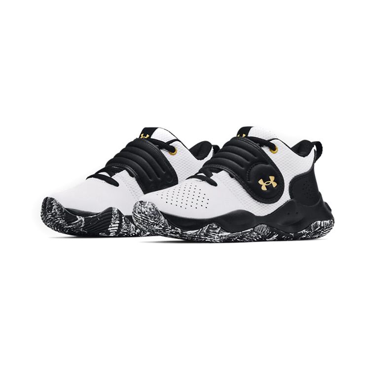 Under Armour Zone BB PS White Black Kids Sneakers 3024263-102