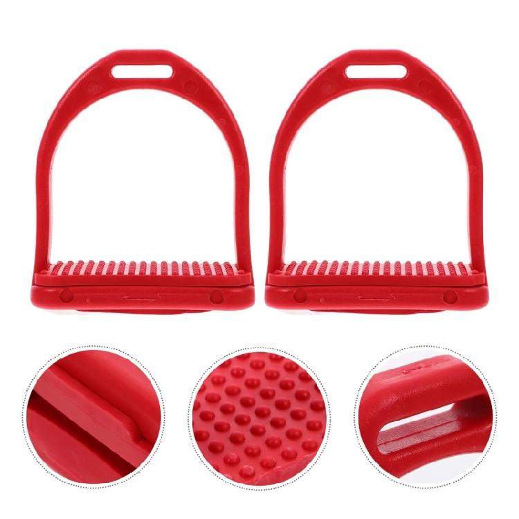 Weather-s Resistant Plastic Stirrups Equipped With Nons-s-s-s Skid Rubber Pads For Secure Mounting And Durability