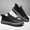 Trend Casual Shoes Lace-up Men's Autumn New Leather British Style Outdoor Board Shoes Men's Korean Version Low-top Tooling Shoes