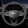 For Cadillac XT4 XT5 XT6 CT4 CT5 CT6 Lyriq Escalade Optiq Vistiq Leather Steering Wheel Cover Ultra-thin Anti-slip Accessories