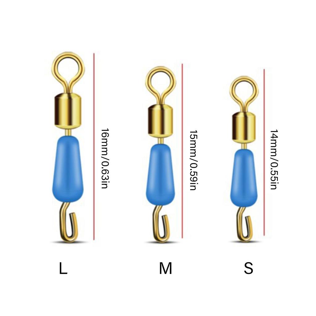 High Strength Fishing Swivels and Snap Swivels Heavy Duty Ball Bearing Swivel with Welded Rings for Saltwater Fishing