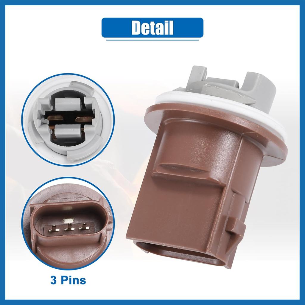 2pcs No.8A8Z13411A/645196 Parking Turn Signal Brake Tail Lights Bulb Sockets for Ford F-150 04-10 for Ford F-250 F-350 F-450 Super Duty for Ford