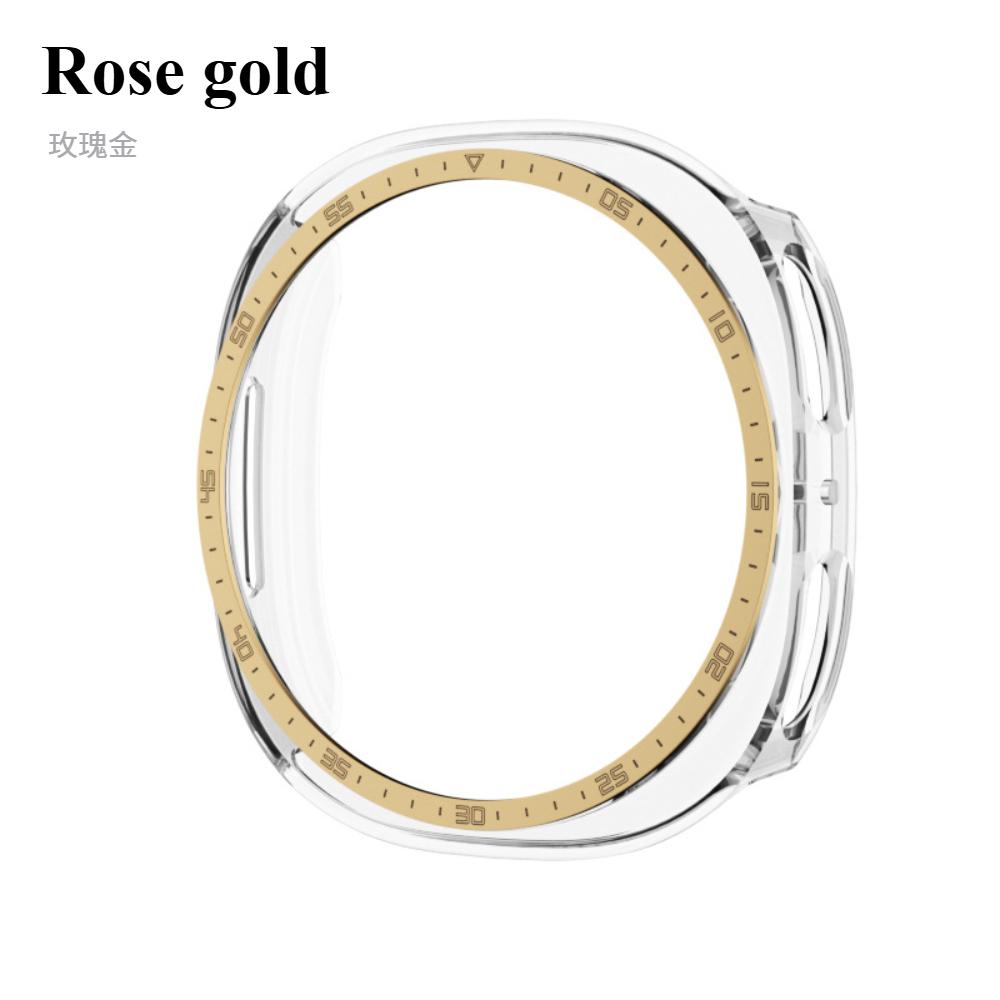 

Кольцо-безель+крышка для Samsung Galaxy Watch 8 44мм 40мм Защитный чехол Жесткий ПК Бампер Шкала Оболочка Защитные чехлы для Galaxy Watch 8 Galaxy watch 8 40mm розового золота
