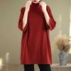 Pullovers Tops Women Long Sleeves Blouse Oversized Half Turtleneck Loose Long Sleeve Shirt Slim Pullover Tops
