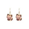 Cute Cartoon Kitten Earrings - Fun, Creative, and Fashionable Animal Drops In Japanese and Korean Styles for European and American Tastes.