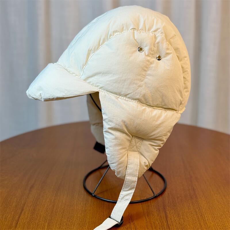 Winter Daunen Lei Feng Hut Koreanischer Winter Vielseitig Warm Ohrenschutz Fliegermütze Herren und Damen Gleicher Stil Bergsteigen Ohrenschutz Hut