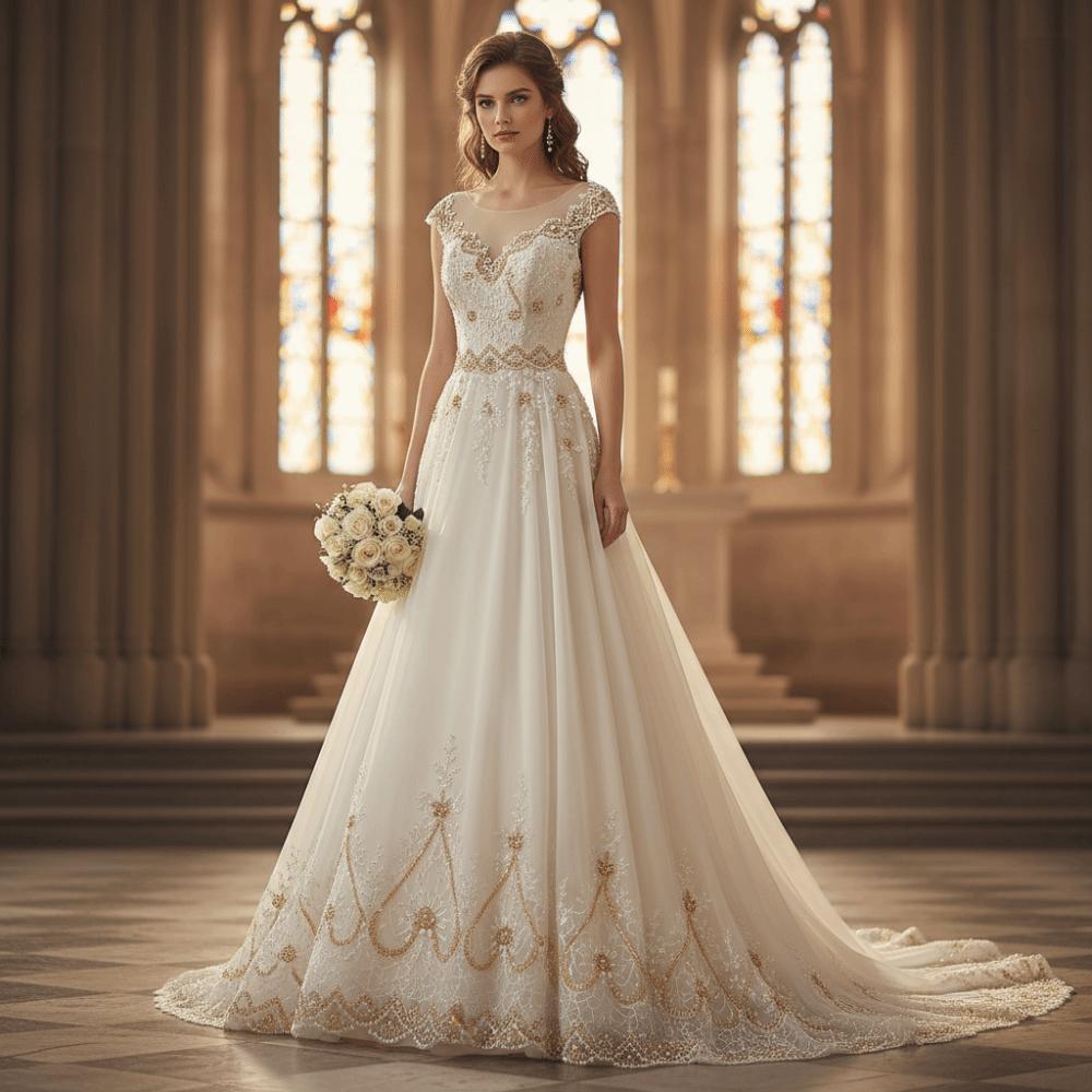 Dentelle Perles d'Ongles Dorées 5 yards Bande de Perles de Verre Collier Ceinture de Taille Accessoire pour Cheveux