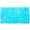 Silicone Alphabets Resin Casting Molds Ste Reusable Letter Mold Set for Jewelry Making Keychains Pendants Crafts