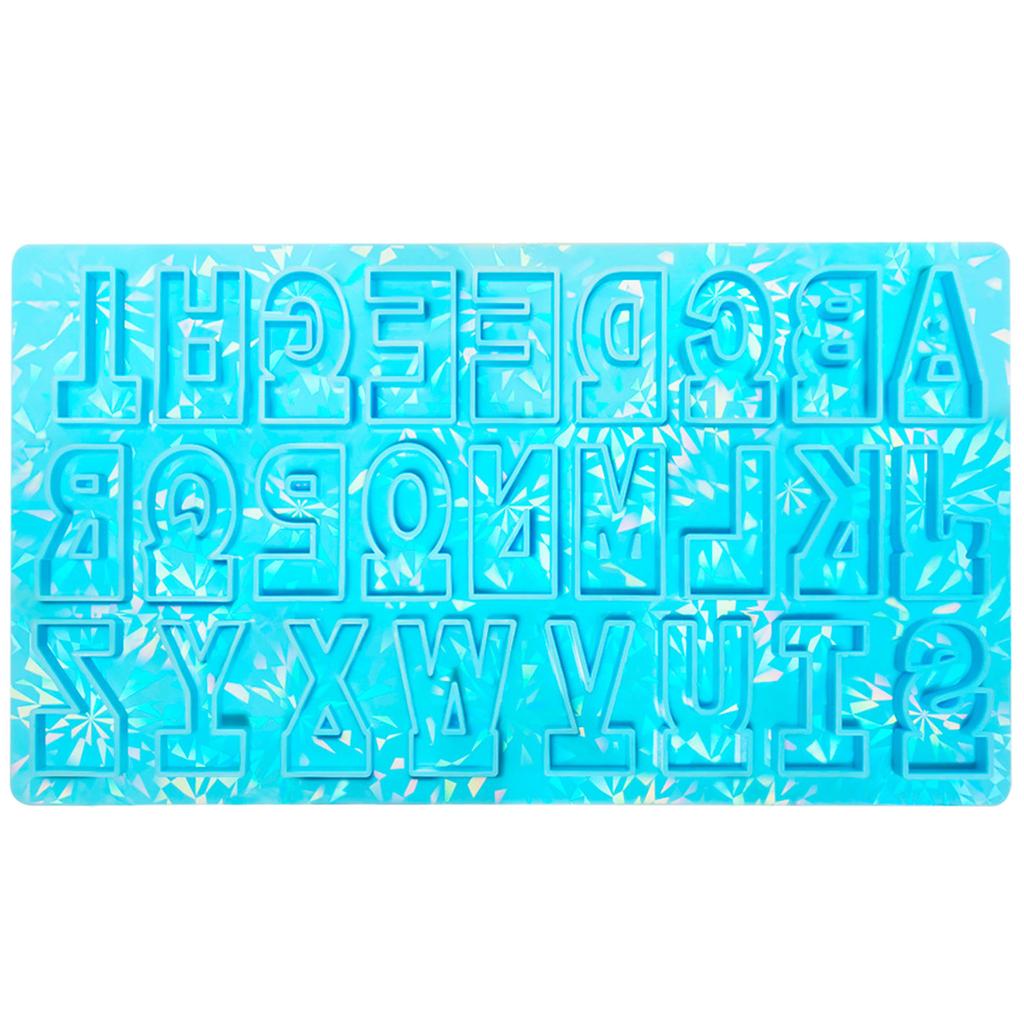 Silicone Alphabets Resin Casting Molds Ste Reusable Letter Mold Set for Jewelry Making Keychains Pendants Crafts