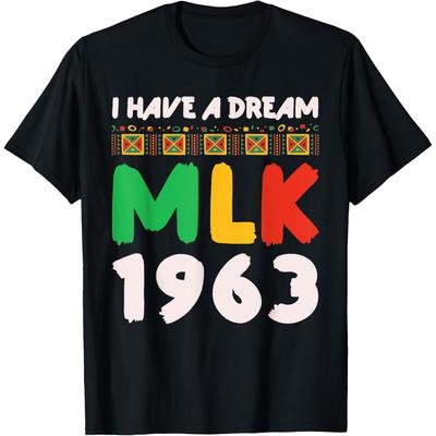 Martin Luther King Jr MLK Day Black History Cotton Men T Shirt S